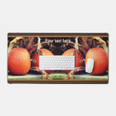 Pumpkins Dried Corn Stalks Autumn Personalized Bureaumat (Keyboard & Muis)