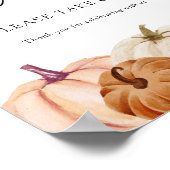 Pumpkins Favors Sign Poster (Hoek)