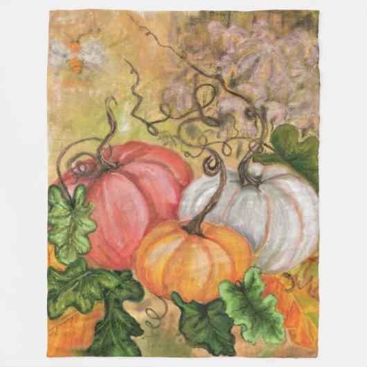 Pumpkins Fleece Blanket (Voorkant)
