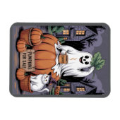 Pumpkins For Sale & Caffeine Ghost & Cat V2 Magneet (Horizontaal)