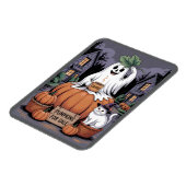 Pumpkins For Sale & Caffeine Ghost & Cat V2 Magneet (Linkerzijde)