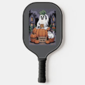 Pumpkins For Sale & Caffeine Ghost & Cat V2 Pickleball Paddle (Achterkant)