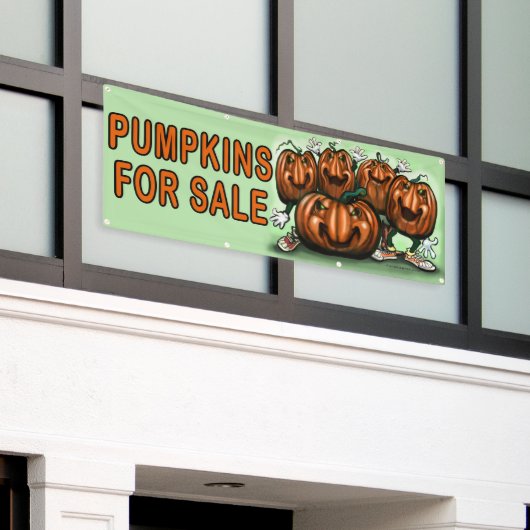 Pumpkins for Sale Spandoek (Buitenkant Gebouw)