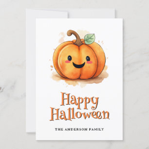 Pumpkins Ghosts Kinder Halloween Kaart
