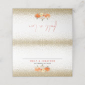 Pumpkins Glitter Herfst in Love Names Wedplace Plaatskaartje (Buitenkant ongevouwen)