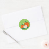 Pumpkins Halloween Classic Round Sticker (Envelop)