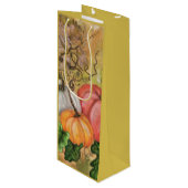 Pumpkins Halloween Gift Bag - Schilderen Wijn Cadeautas (Voorkant Gekanteld)