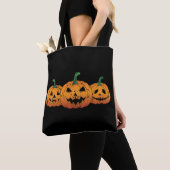 Pumpkins Halloween Jack O Lantern Spooky Tote Bag (Dichtbij)