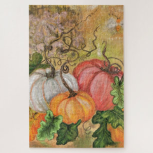 Pumpkins Halloween Jigzaag Puzzle Painting Legpuzzel