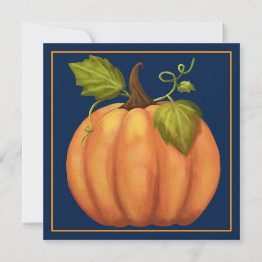 Pumpkins Halloween Party Invitation Kaart (Achterkant)