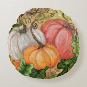 Pumpkins Halloween Round Pillow Rond Kussen