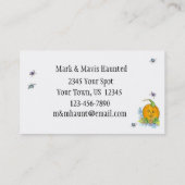 Pumpkins Halloween Spiders Autumn Herfst Visitekaartje (Achterkant)