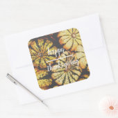 Pumpkins Happy Thanksgiving Vierkante Sticker (Envelop)