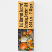 Pumpkins Herfst Harvest Festival Banner (Verticaal)