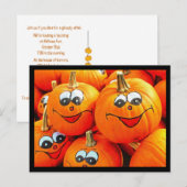 Pumpkins Jack O Lantern Halloween Party Briefkaart (Voorkant / Achterkant)