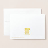 Pumpkins Modern Delin Folie Thanksgiving Folie Kaarten (Met envelop)