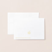 Pumpkins Modern geeft Bedankt Folie Thanksgiving Folie Kaarten (Met envelop)