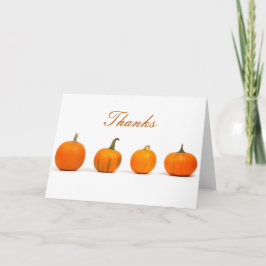 Pumpkins Modern Simple DisplayBedankt-Thanksgiving Feestdagen Kaart