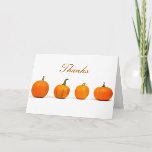 Pumpkins Modern Simple DisplayBedankt-Thanksgiving Feestdagen Kaart