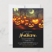 Pumpkins & Moons Halloween Party Kaart (Voorkant)