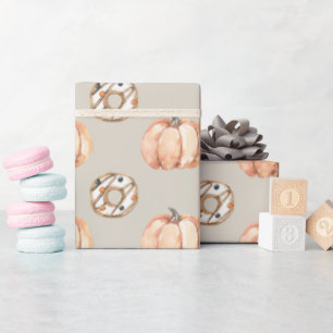 Pumpkins n Donuts Schattige Patroon Cadeaupapier