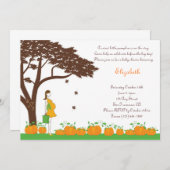 Pumpkins Neutral Baby Shower Invitations Kaart (Voorkant / Achterkant)
