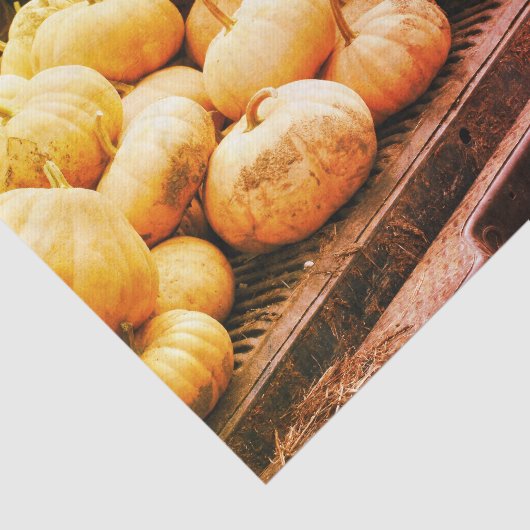 Pumpkins on Pickup Truck Herfst  ontkoppeling Tissuepapier (Detail)