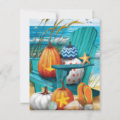 Pumpkins on the Beach Flat Card (Voorkant)