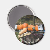 Pumpkins on Truck Natuur - Gepersonaliseerd Magneet (Voorkant / Achterkant)