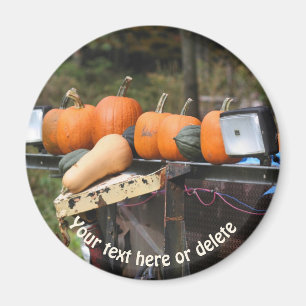 Pumpkins on Truck Natuur - Gepersonaliseerd Magneet