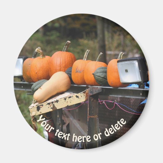 Pumpkins on Truck Natuur - Gepersonaliseerd Magneet (Voorkant)