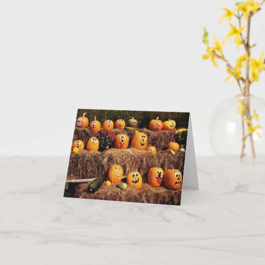 Pumpkins overal! kaart (Gele Bloem)