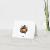 Pumpkins Photo Happy Halloween Card Feestdagen Kaart (Achterkant)