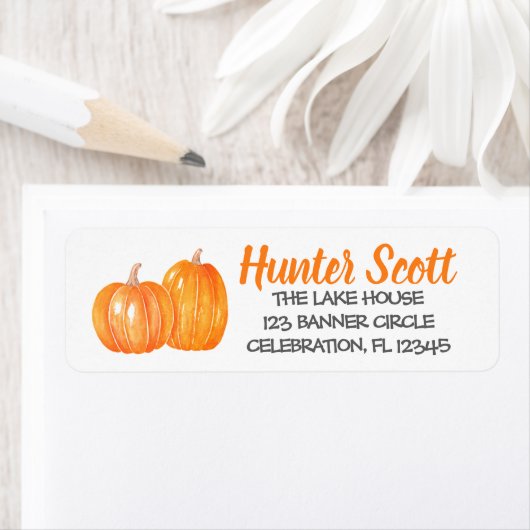 Pumpkins Pumpkin Patch - Retouradres Etiket (Insitu)