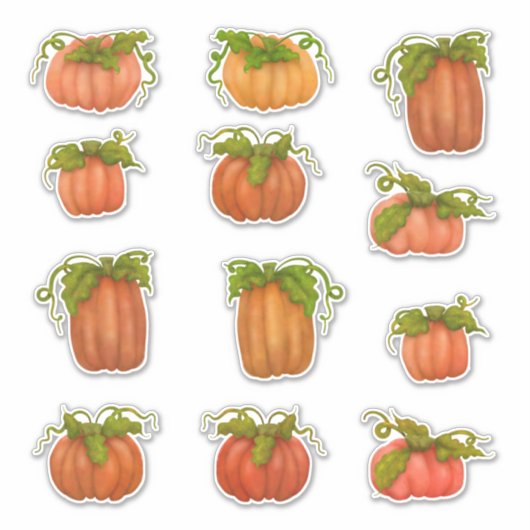 Pumpkins Pumpkins Pumpkins Sticker (Voorkant)