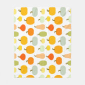 Pumpkins-raatpatroon Fleece Deken (Voorkant)