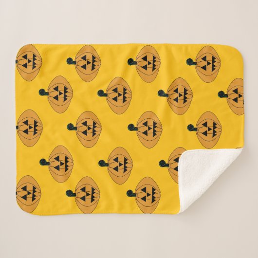 Pumpkins Sherpa Deken (Voorkant (horizontaal))