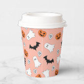 Pumpkins Skulls Ghosts zwarte kat Halloween Event Papieren Bekers (Rechts)