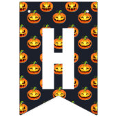 Pumpkins & Spiders Happy Halloween Vlaggetjes (Tweede vlag)