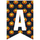 Pumpkins & Spiders Happy Halloween Vlaggetjes (Derde vlag)