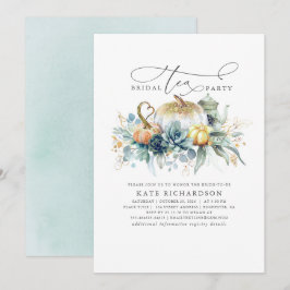 Pumpkins Succulents Herfst Vrijgezellenfeest Tea P Kaart