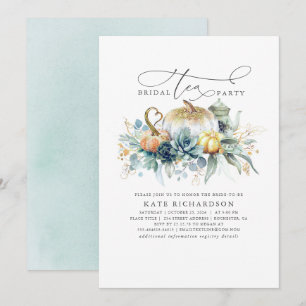 Pumpkins Succulents Herfst Vrijgezellenfeest Tea P Kaart