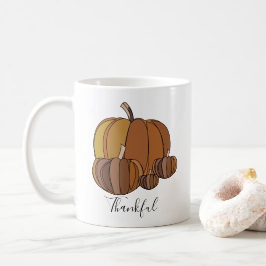 Pumpkins Thankful Koffiemok (Met donut)
