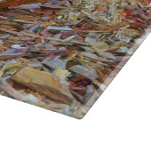 Pumpkins Thanksgiving Art Glass Cutting Board Snijplank (Hoek)