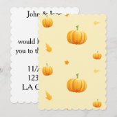 pumpkins Thanksgiving bruiloft Kaart (Voorkant / Achterkant)