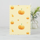 pumpkins Thanksgiving bruiloft Kaart (Staand voorkant)