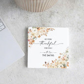 Pumpkins Thanksgiving Dinner Square Paper Coaster Kartonnen Onderzetters