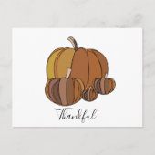 Pumpkins Thanksgiving Happy Season Briefkaart (Voorkant)