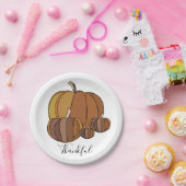 Pumpkins Thanksgiving Party Papieren Bordje (Feest)