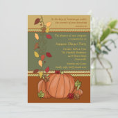 Pumpkins Three Invitation Kaart (Staand voorkant)